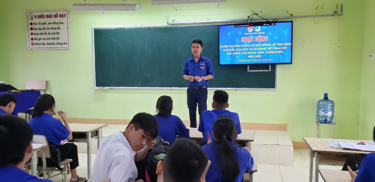 Tuyên truyền thông tin đối ngoại về tình hình thế giới, khu vực và quan hệ Việt Nam với các nước cho Đoàn viên, thanh niên năm 2023